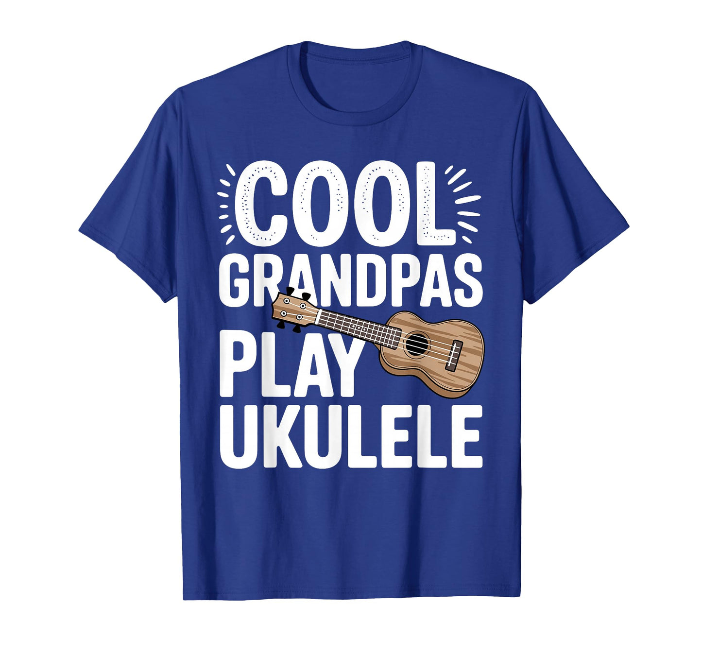 Cool Ukulele Art for Grandpa Men Music Lover Ukulele Player T-Shirt
