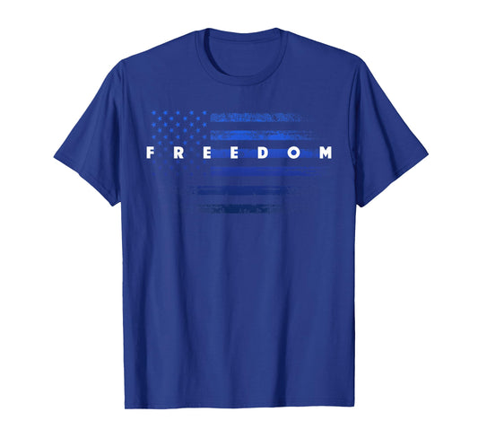 Patriotic Pride Grunge American Flag Freedom T-Shirt