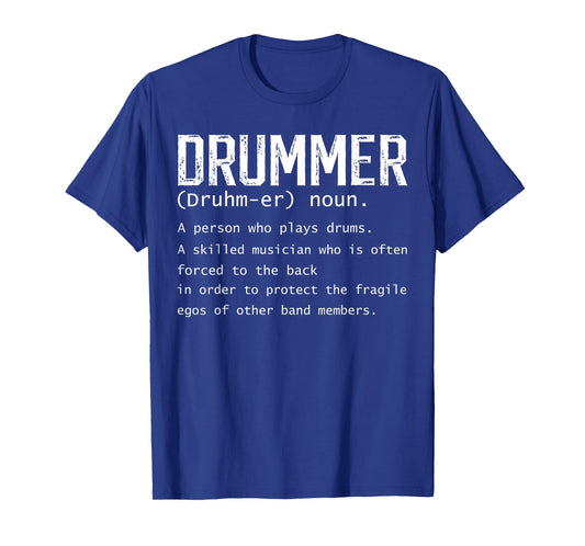 Definition of a Drummer Percussionist Drumming Gifts Men T-Shirt