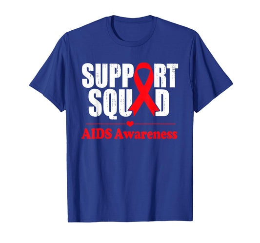Aids Support Red Ribbon World Aids Day Hiv Aids Awareness T-Shirt
