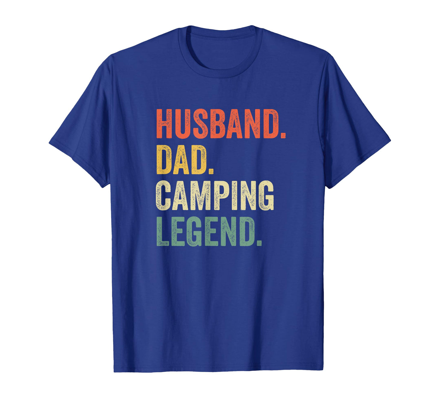 Funny Camper Husband Dad Camping Legend Vintage Father's Day T-Shirt