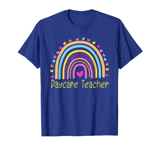 Childcare Daycare Teacher Provider Rainbow T-Shirt