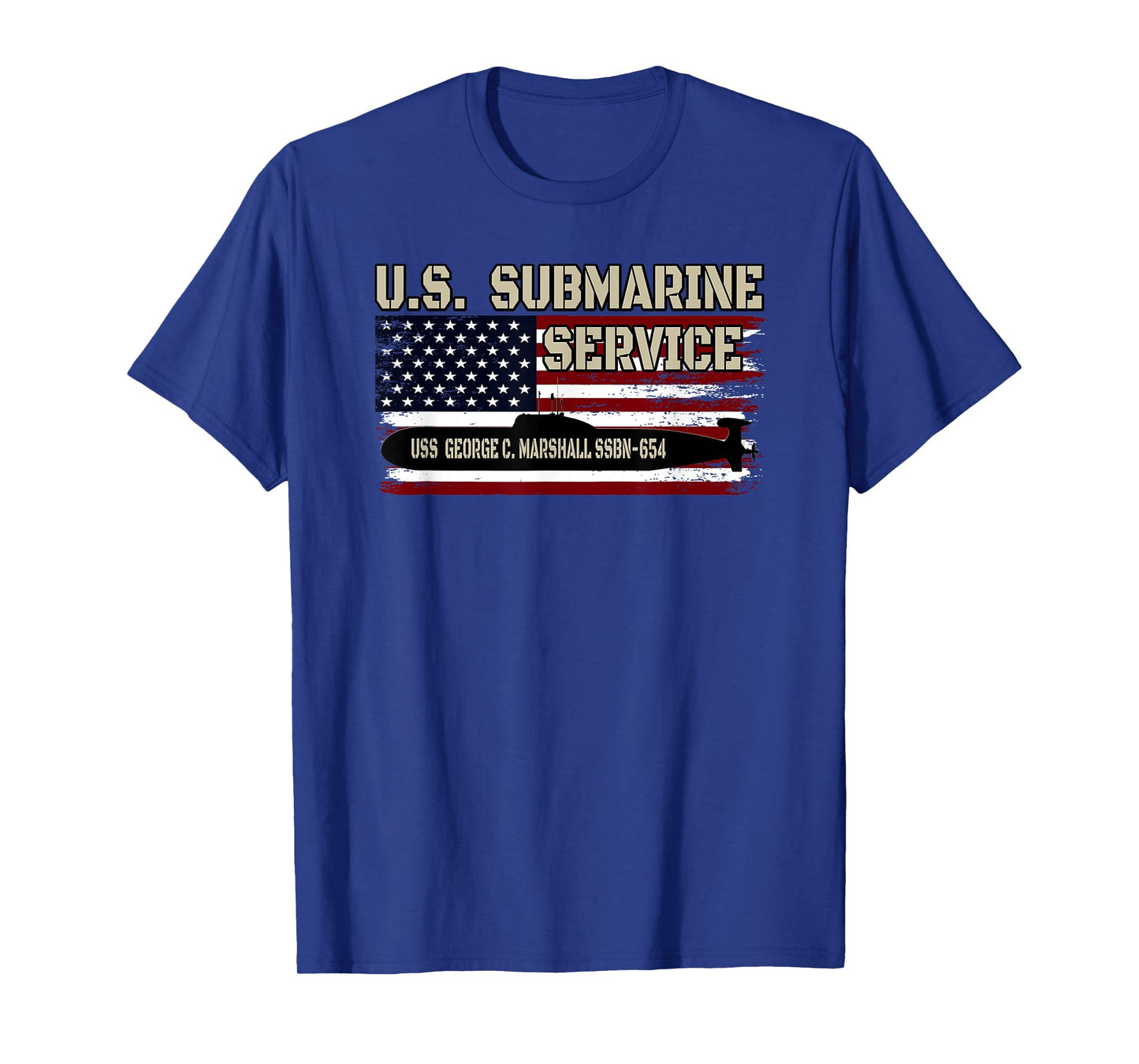 USS Marshall SSBN-654 Submarine Veterans Day Father's Day T-Shirt