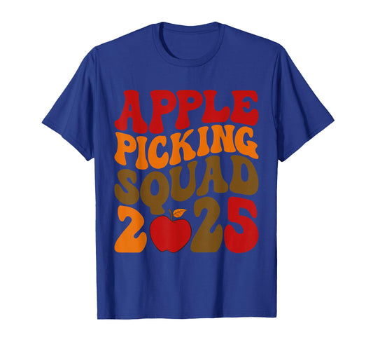 Apple Picking Squad 2025 Fall Orchard Harvest Fun T-Shirt