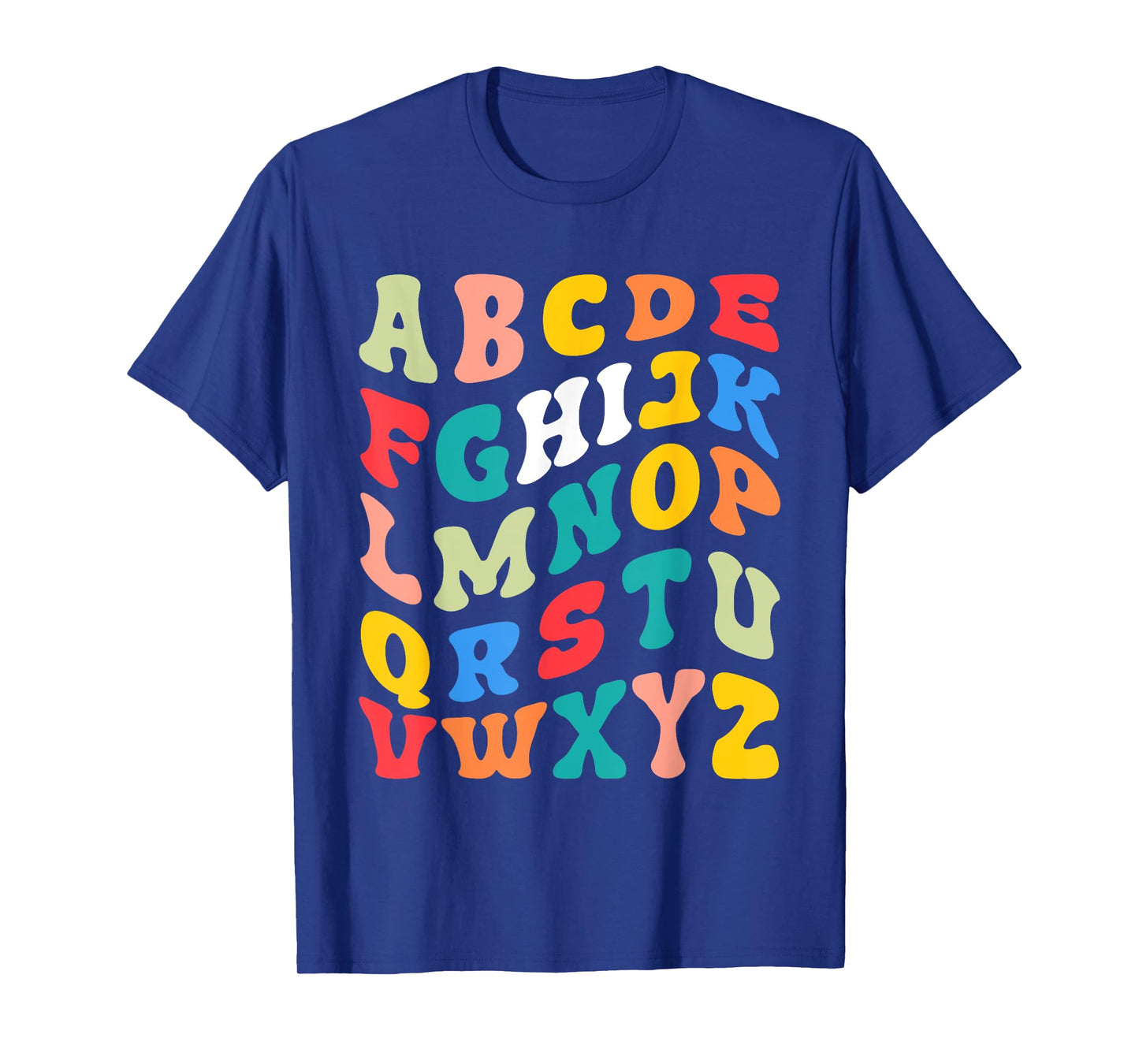 Alphabet Hi Back To School ABC Pre K Kindergarten Teacher Men Women Kids T-Shirt