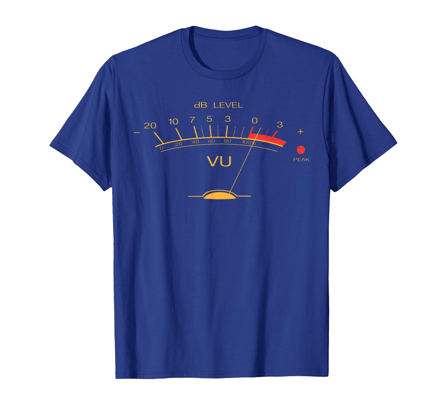 Audio Engineer Retro VU Meter Hi-Fi Vintage Stereo Music T-Shirt