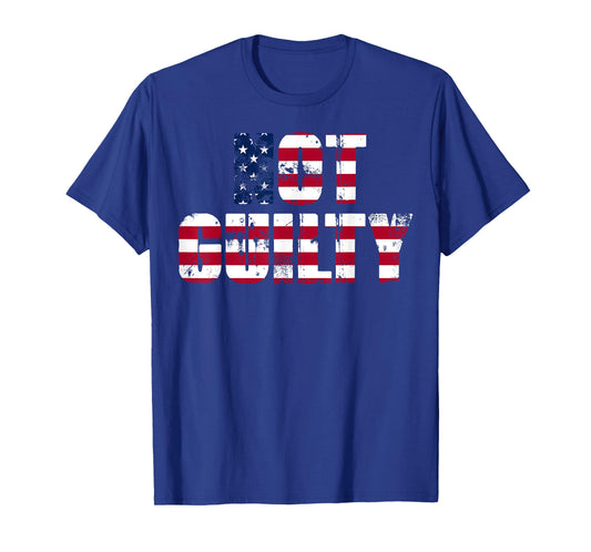 Not Guilty American Flag Women Men T-Shirt