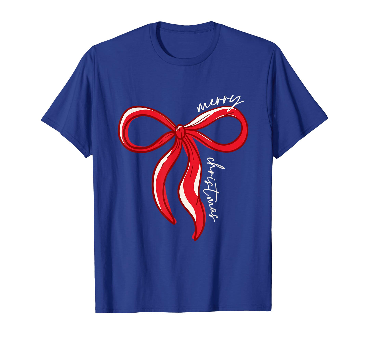 Merry Christmas Bow Red Santa Xmas Coquette Aesthetic T-Shirt