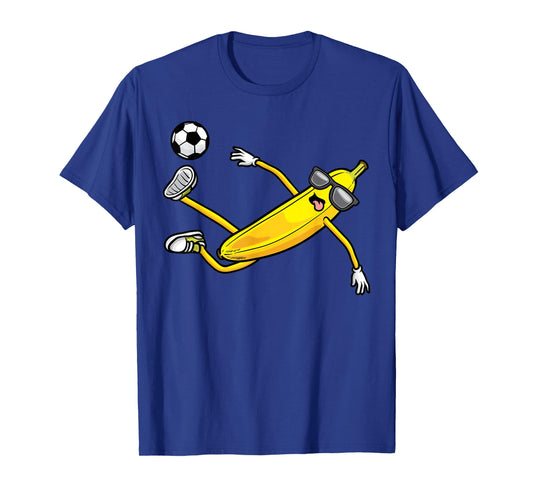 Banana Playing Soccer Fruit Soccer Player T-Shirt
