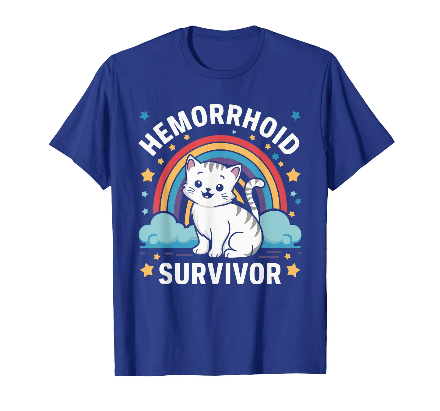 Hemorrhoid Survivor Cat T-Shirt for Men Women