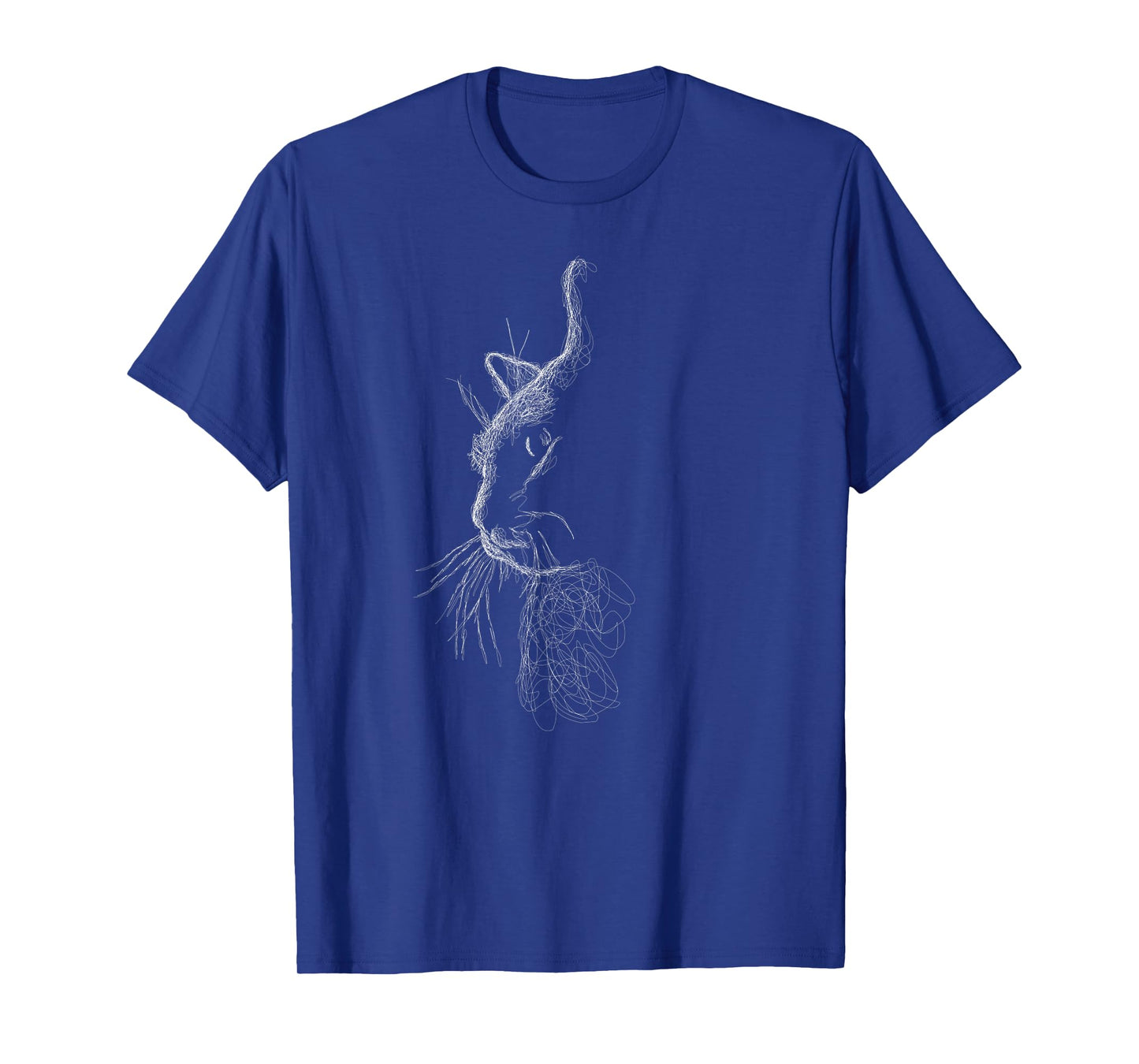 Cute Cat scribble art sketch for kitten lover Kitty cats T-Shirt