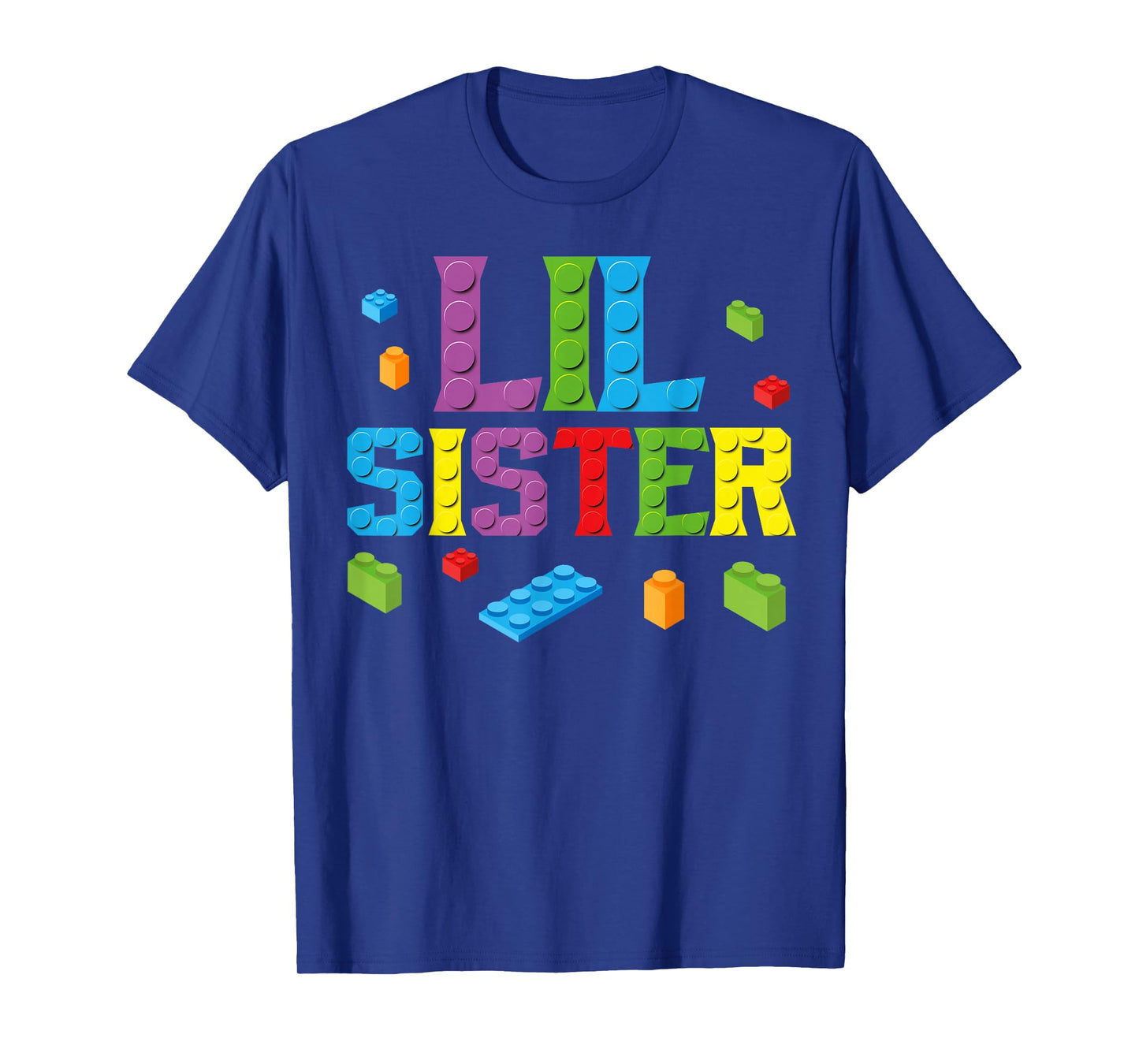 Lil Sister Master Builder Building Bricks Blocks Family Set T-Shirt