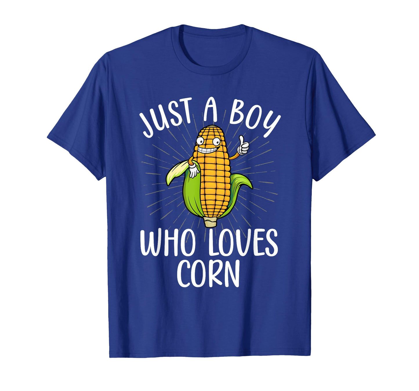 Cute Corn Art For Boys Kids Men Corn On The Cob Farmers Food T-Shirt