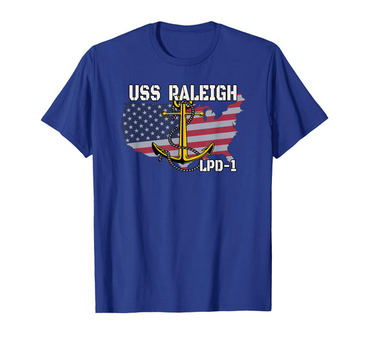 USS Raleigh LPD-1 Landing Platform Dock Veterans Day Father T-Shirt