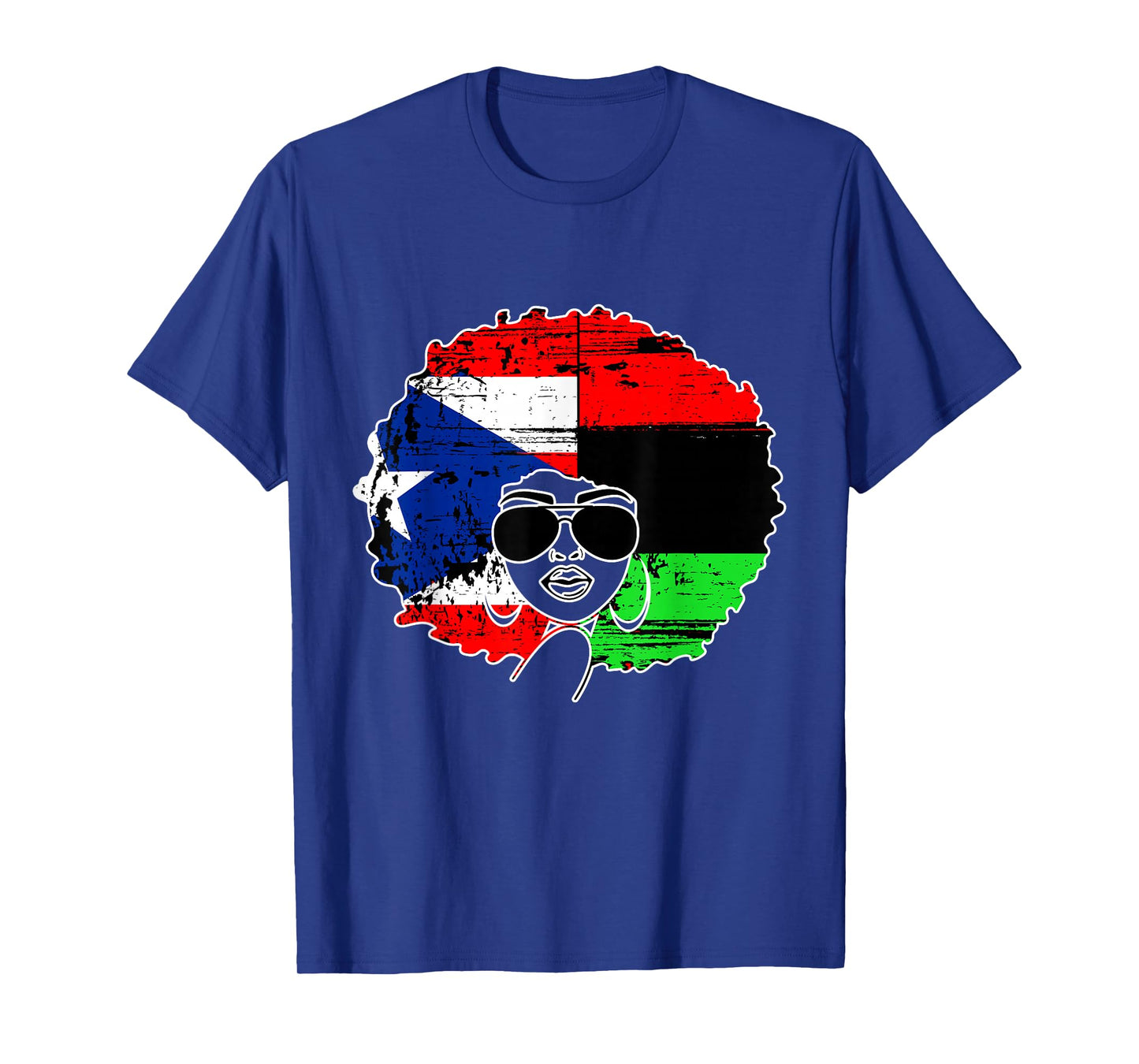 Puerto Rican Afro Latina, Boricua Puerto Rico Flag T-Shirt