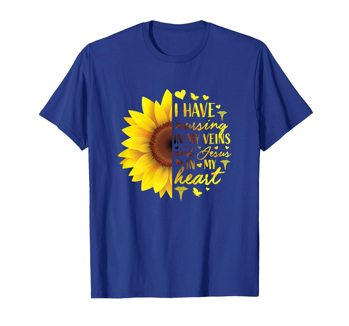 Cute Christian Nurse Shirts Women Sunflower Her RN Gifts LPN T-Shirt
