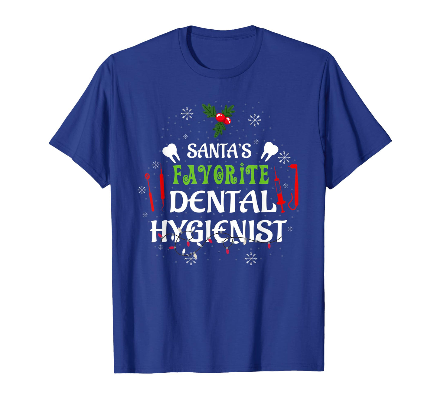 Santa's Favorite Dental Hygienist Christmas T-Shirt