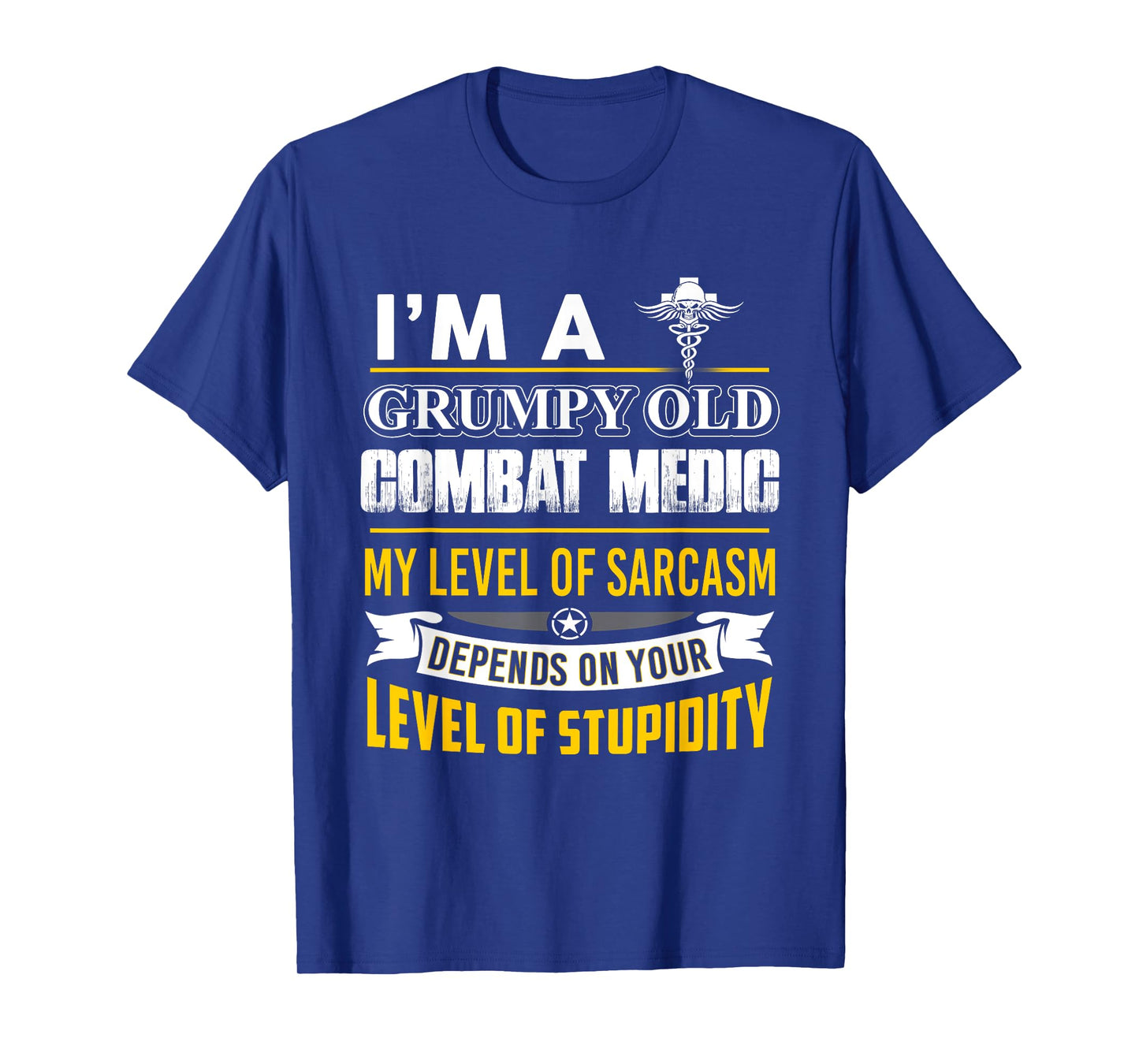 Combat Medic T-shirt, I'm A Grumpy Old Combat Medic T-Shirt