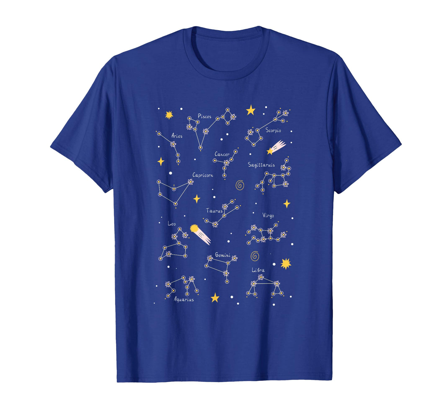 Zodiac Signs Star Constellations Astrology Astronomer Gift T-Shirt