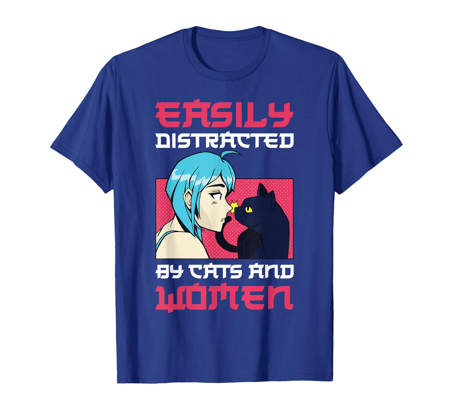 Easily Distracted By Cats And Women Lesbian T-Shirt