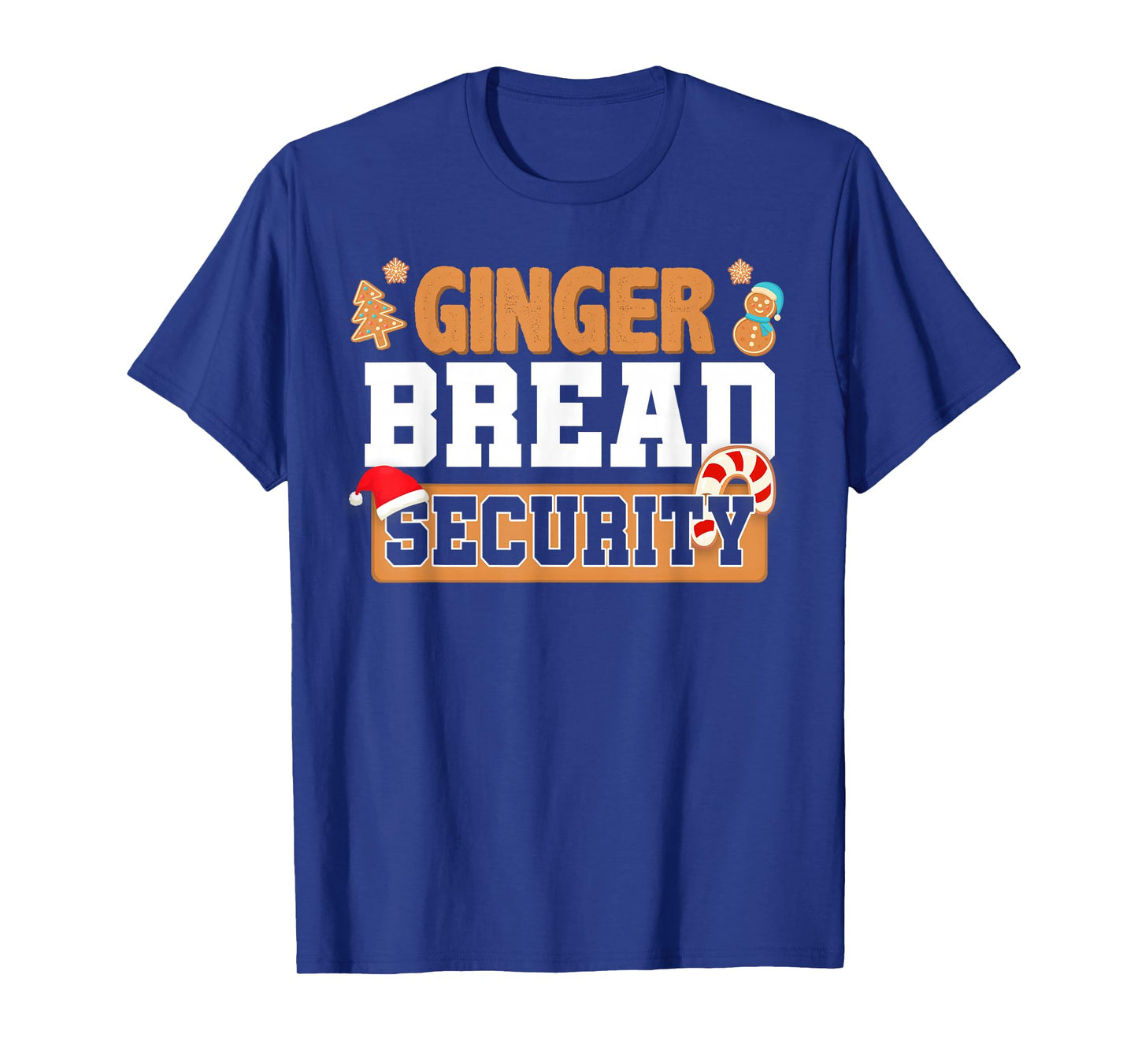Christmas Ginger Bread Man Dads Cookie Baking Crew Security T-Shirt