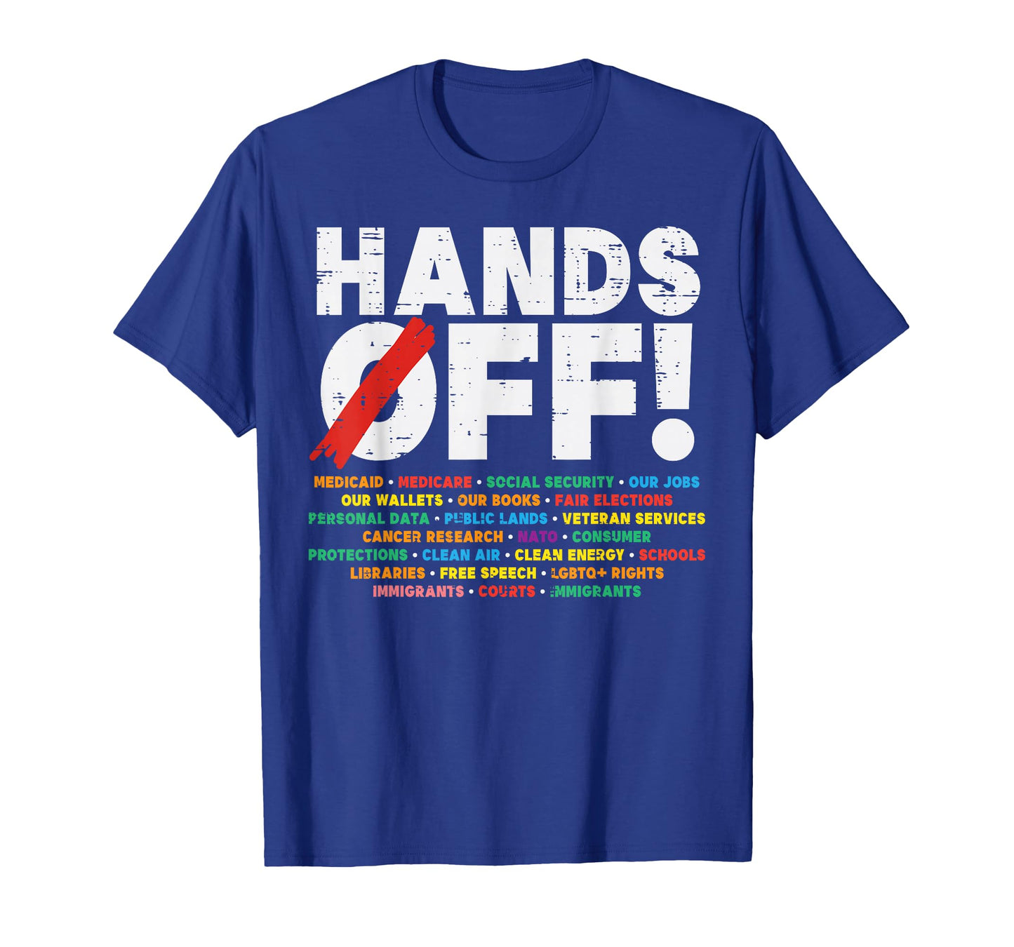 Protest Hands Off Medicare Social Security Resist Men Women T-Shirt