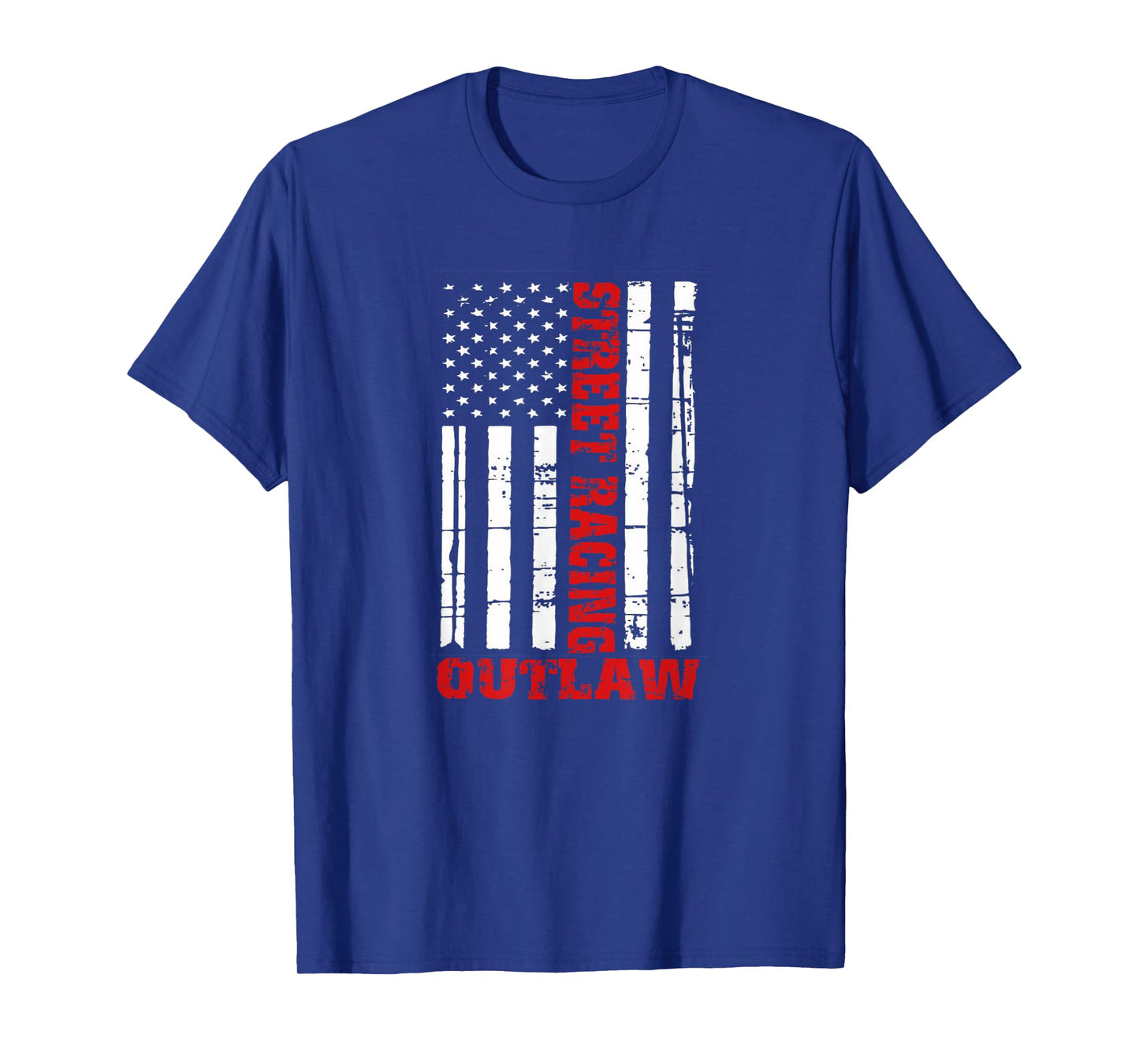 Street Racing Outlaw Shirt Flag American Drag Racing T-Shirt