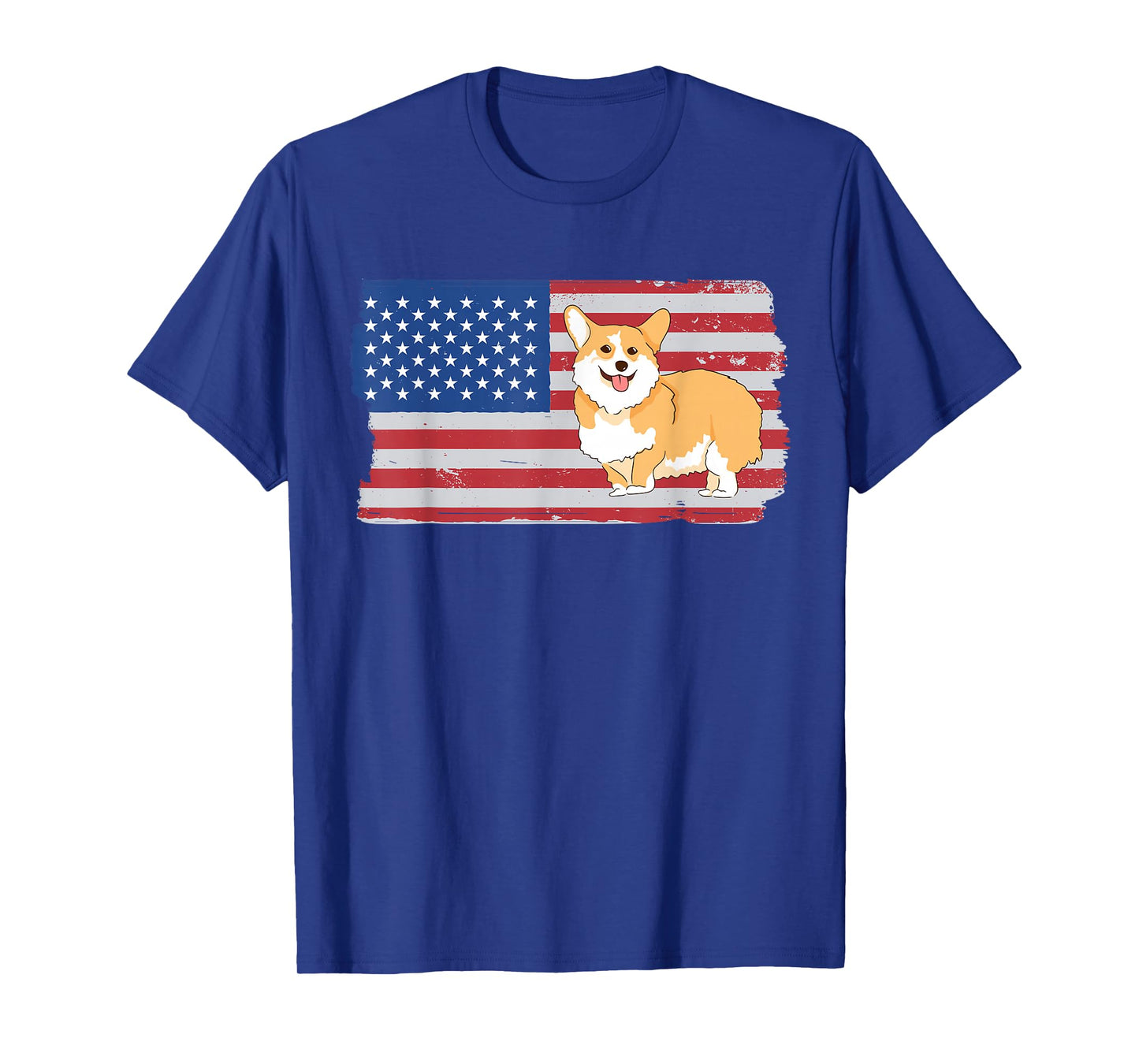 Corgi USA Flag Funny Pet Corgi Dog Lover T-Shirt