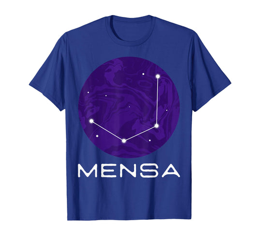 Mensa Constellation Galaxies Astrology Horoscope T-Shirt