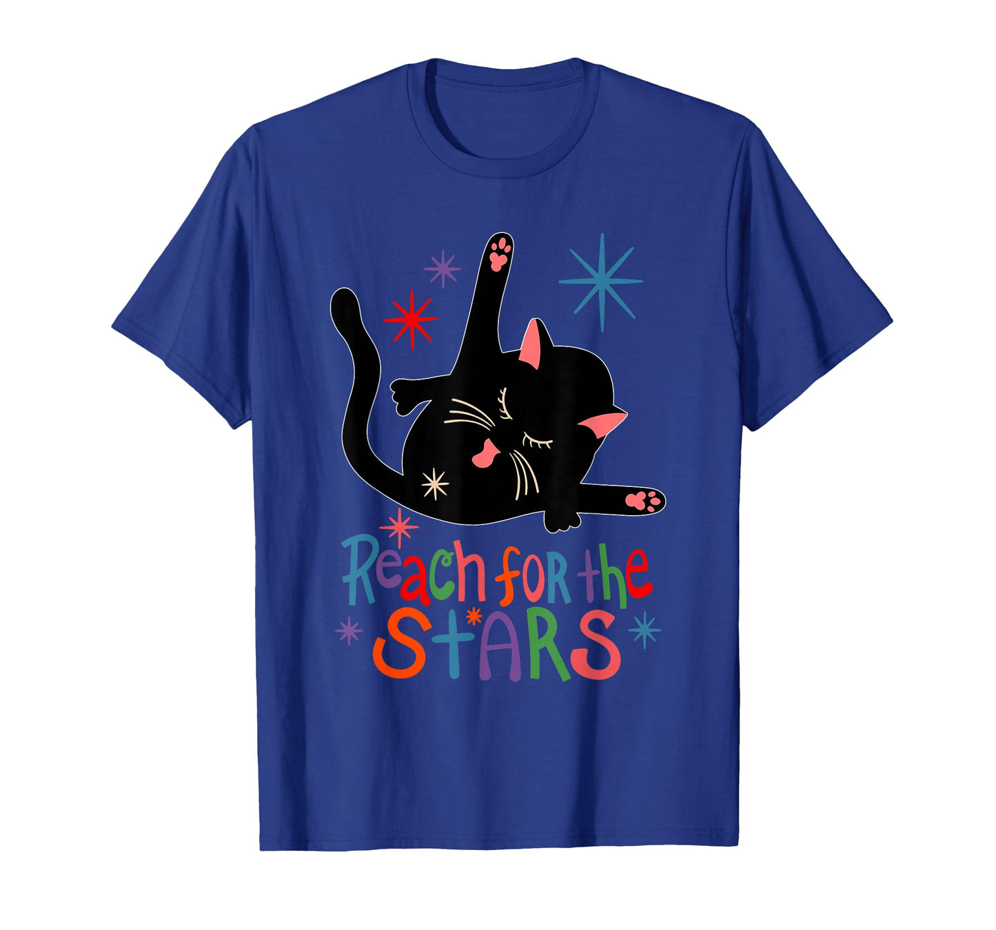 Reach for The Stars Funny Cat T-Shirt