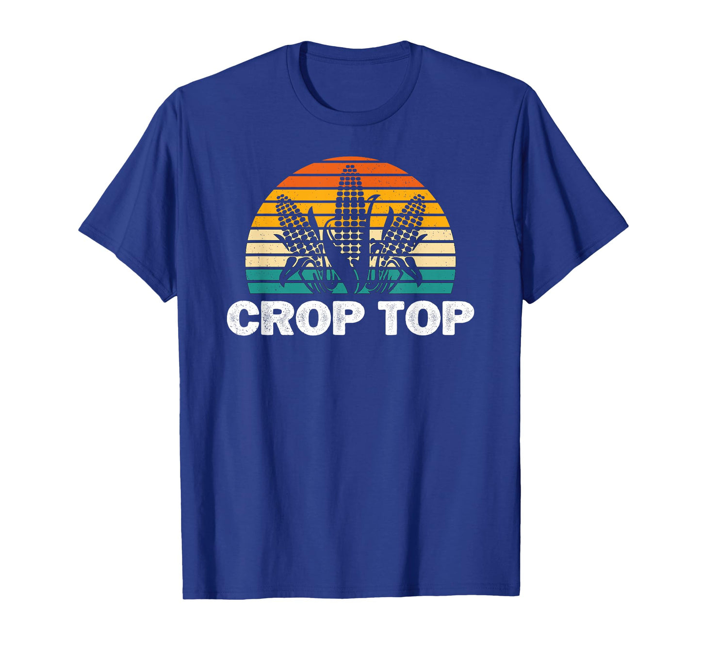 Crop Top Corn Funny Maize Corn Lover Farmer Retro T-Shirt