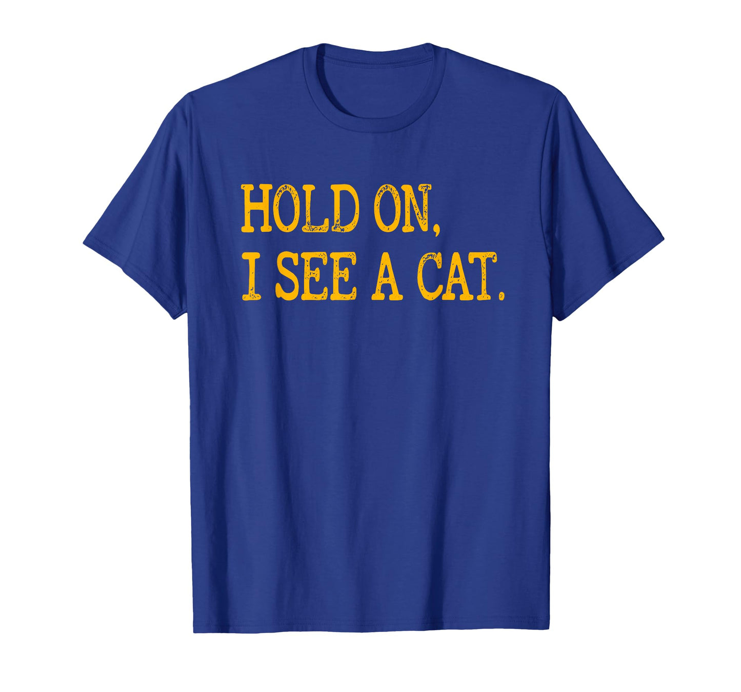 Hold On I See Cat, Funny Cat Lovers Sarcastic Sayings Cats T-Shirt