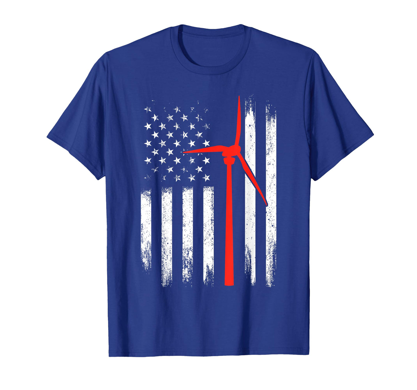 Wind Turbine Technician Shirt American Flag Tshirt Gifts T-Shirt