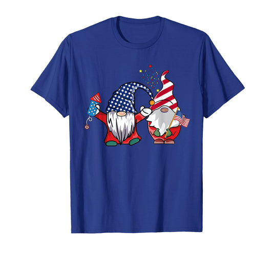 Gnome 4th of July American Flag Gnome T-Shirt