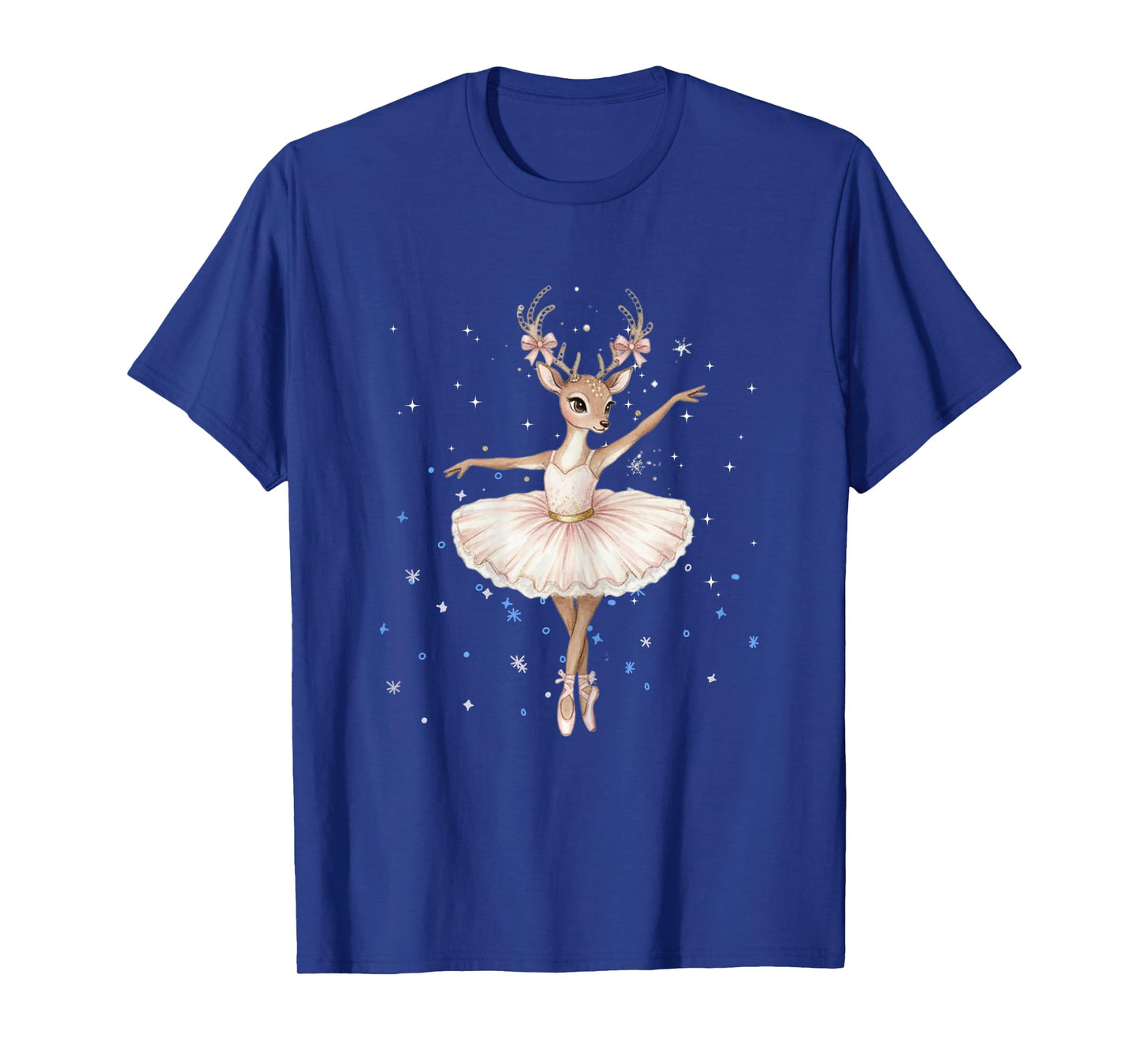 Cute Reindeer Dancer Christmas Ballerina Xmas Design T-Shirt