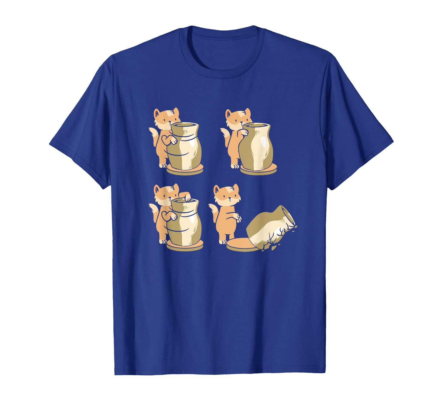 Funny Cat Pottery Wheel | Ceramics Sculpting | Clay Pottery Men Women T-Shirt
