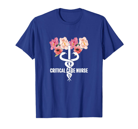 Critical Care Nurse Caduceus ICU RN Critical Care Nursing T-Shirt