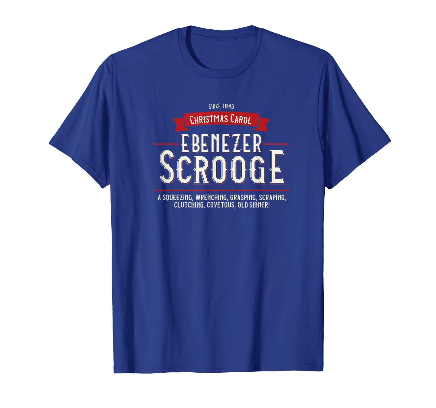 Christmas Carol, Ebenezer Scrooge, Holiday Design, Tradition T-Shirt