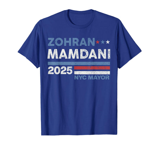 Zohran Mamdani Mayor NYC New York City US Flag Men Women T-Shirt