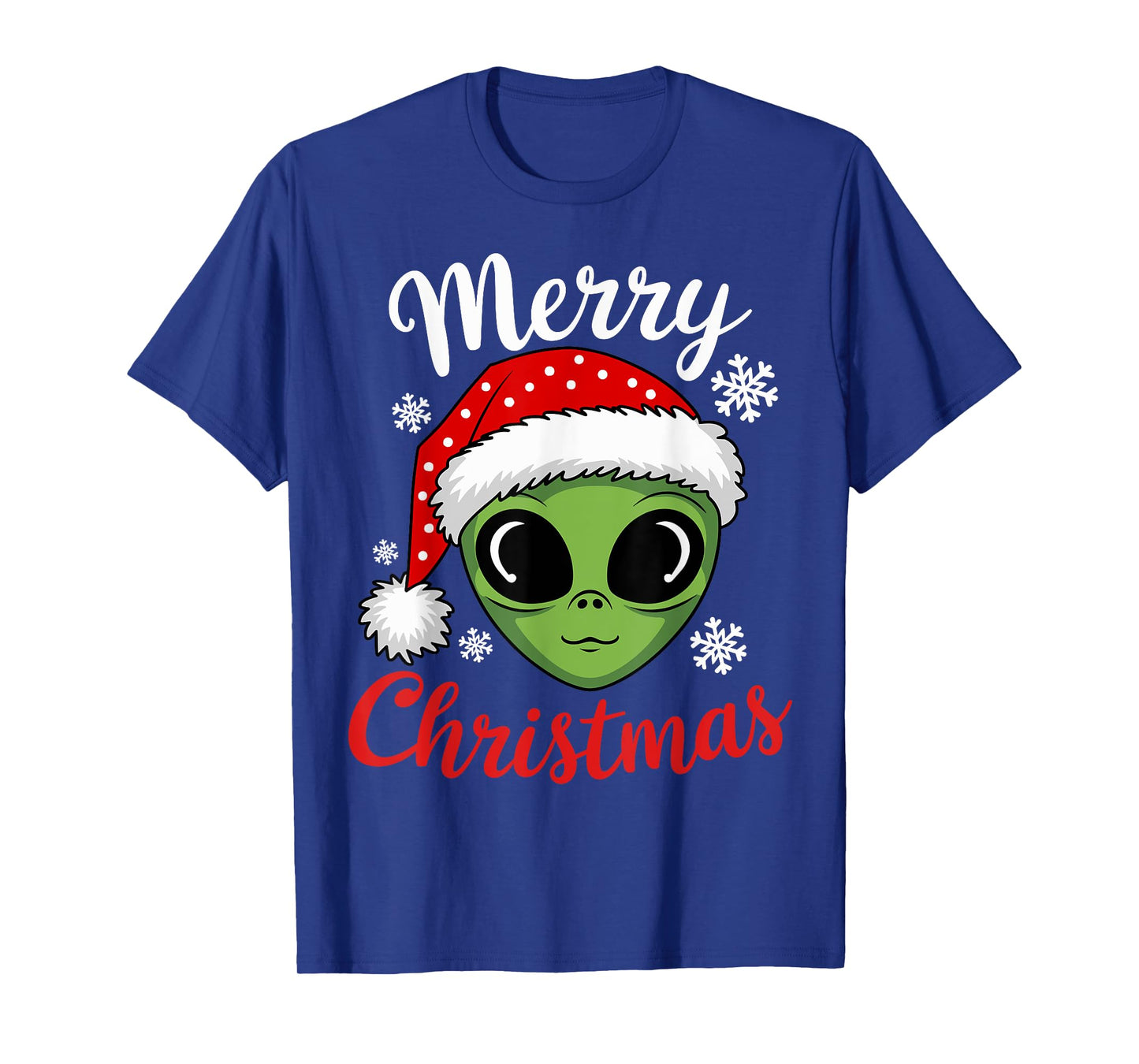 Christmas Alien Santa Christmas UFO Alien Xmas T-Shirt