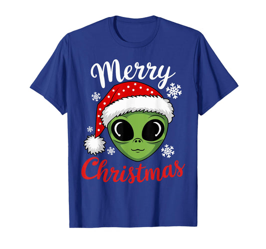 Christmas Alien Santa Christmas UFO Alien Xmas T-Shirt
