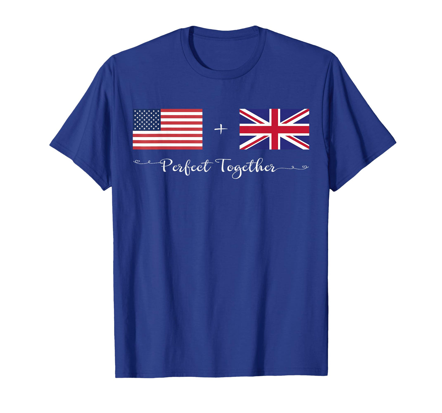 American + British Perfect Together Flag T-Shirt T-Shirt