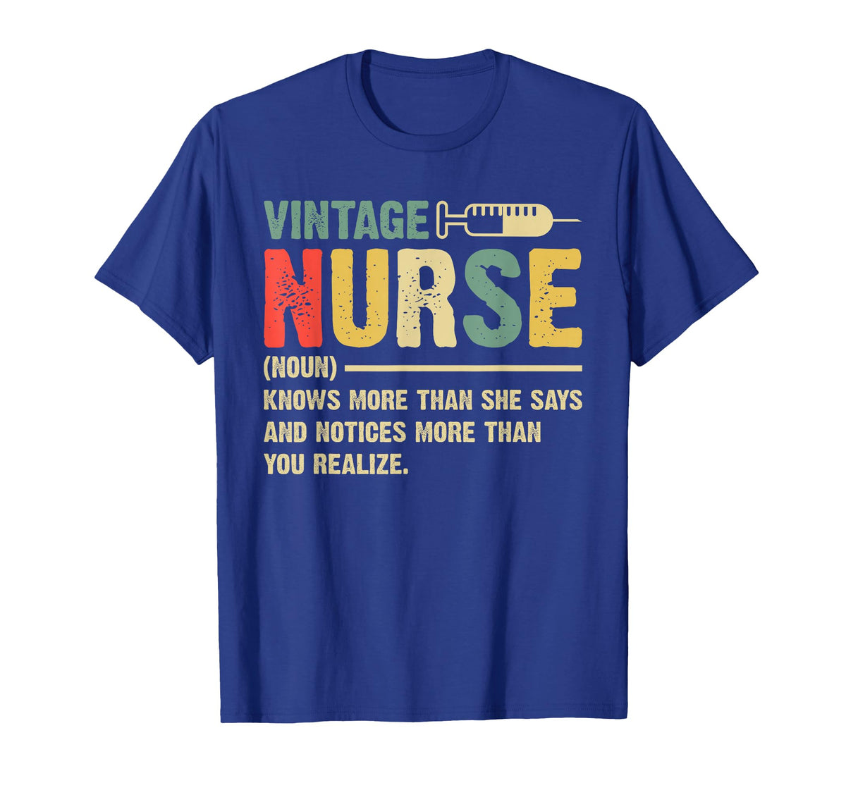 Vintage Nurse Definition Hospital Medical Registered Nursing T-Shirt