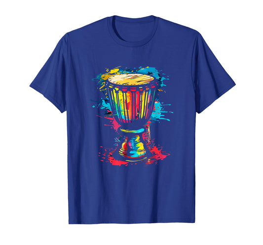 djembe african drums T-Shirt, Small, Black