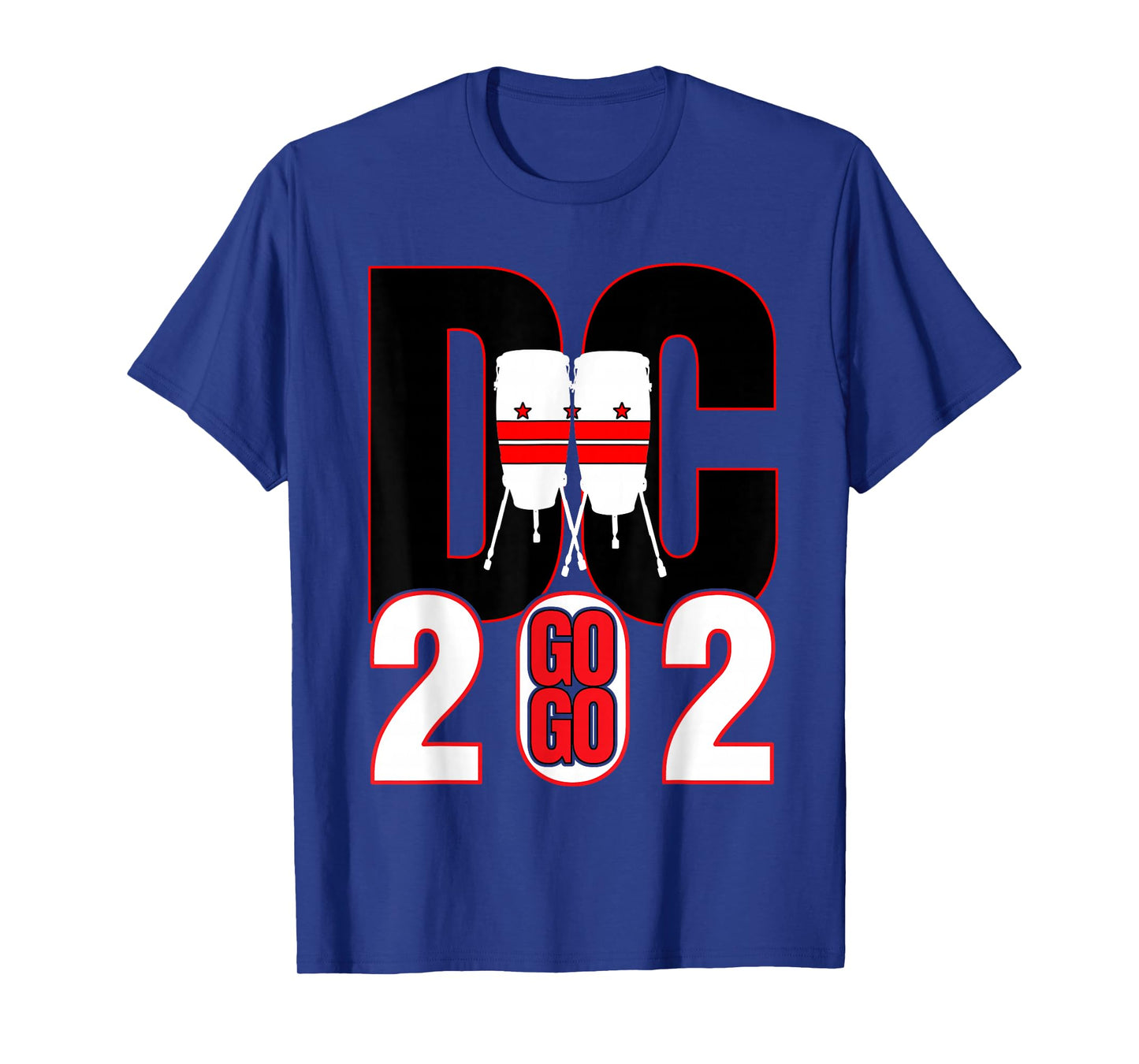 Washington DC Nations Capitol Conga Drums Go Go Music 202 T-Shirt