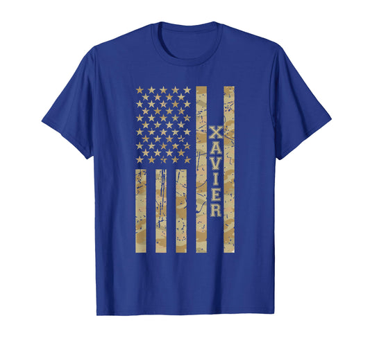 Xavier Desert Camo Distressed American T-Shirt
