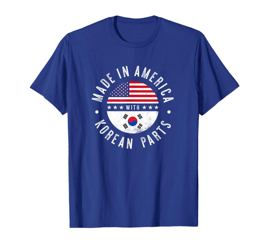 Made in America with Korean parts - South Korea pride T-Shirt
