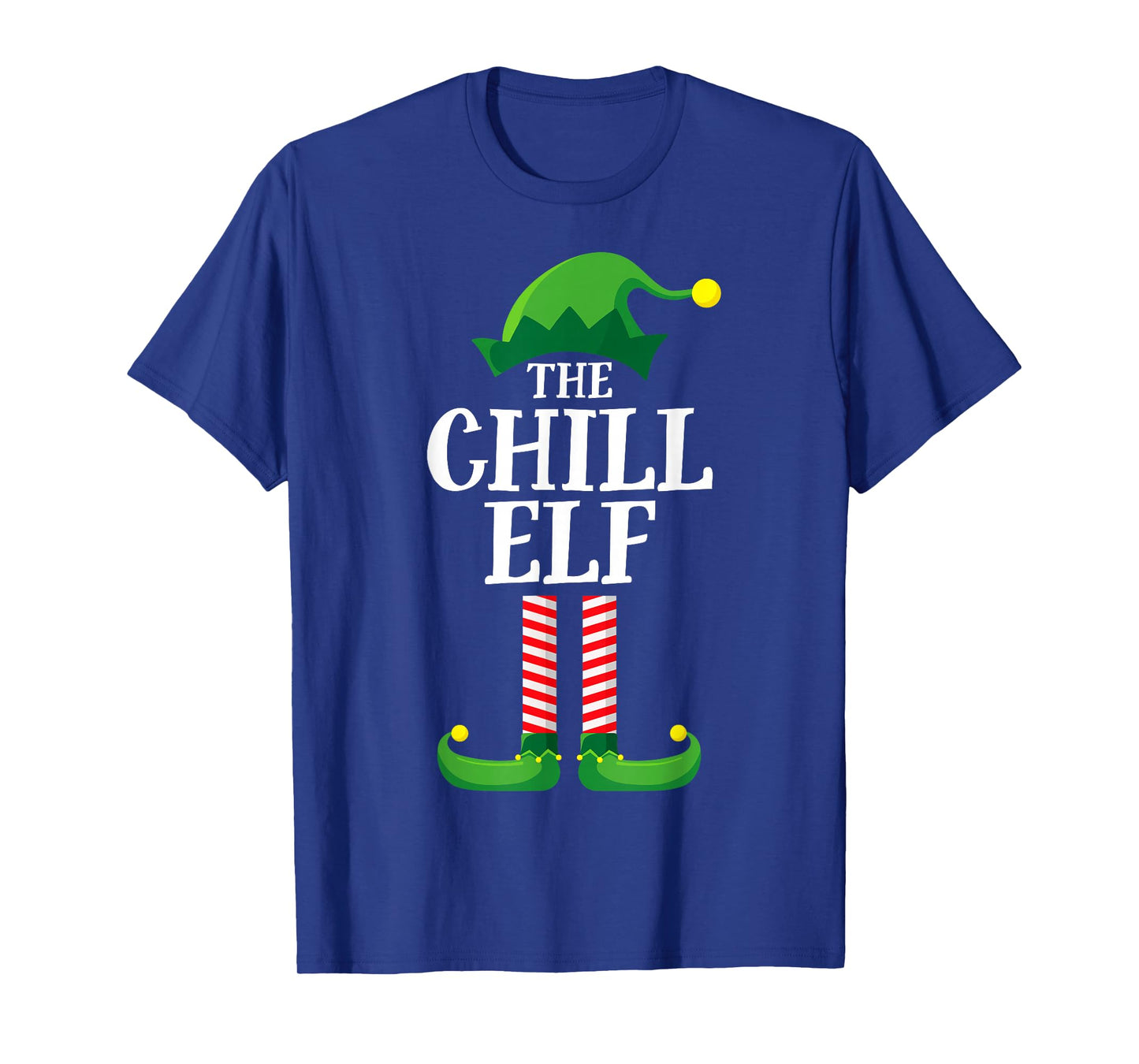 Chill Elf Matching Family Group Christmas Party Pyjamas T-Shirt