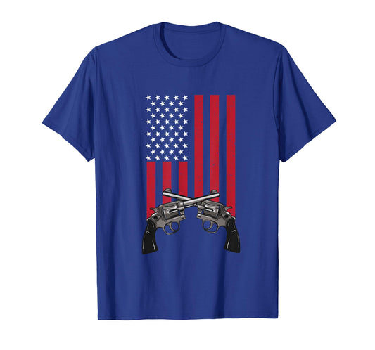 America Cowboy Revolver T-Shirt
