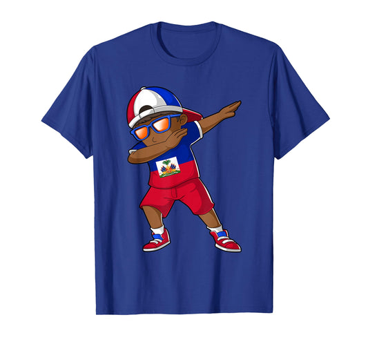 Haitian Boy Haiti Kid Patriotism Roots Heritage T-Shirt Small